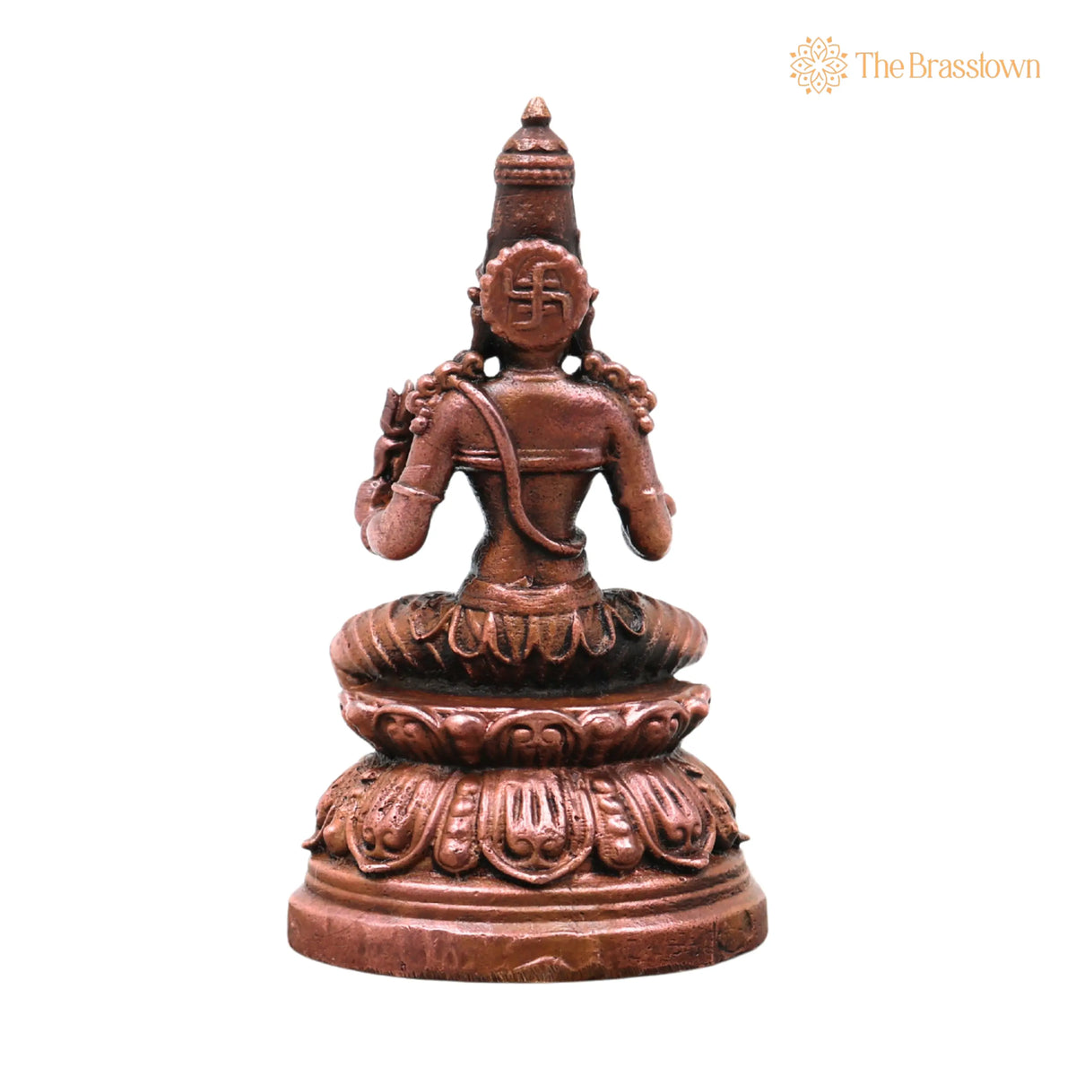 Copper Parvati Gauri Idol – Handcrafted Traditional Murti for Pooja, Home Décor &amp; Gifting 2.5 Inch 4