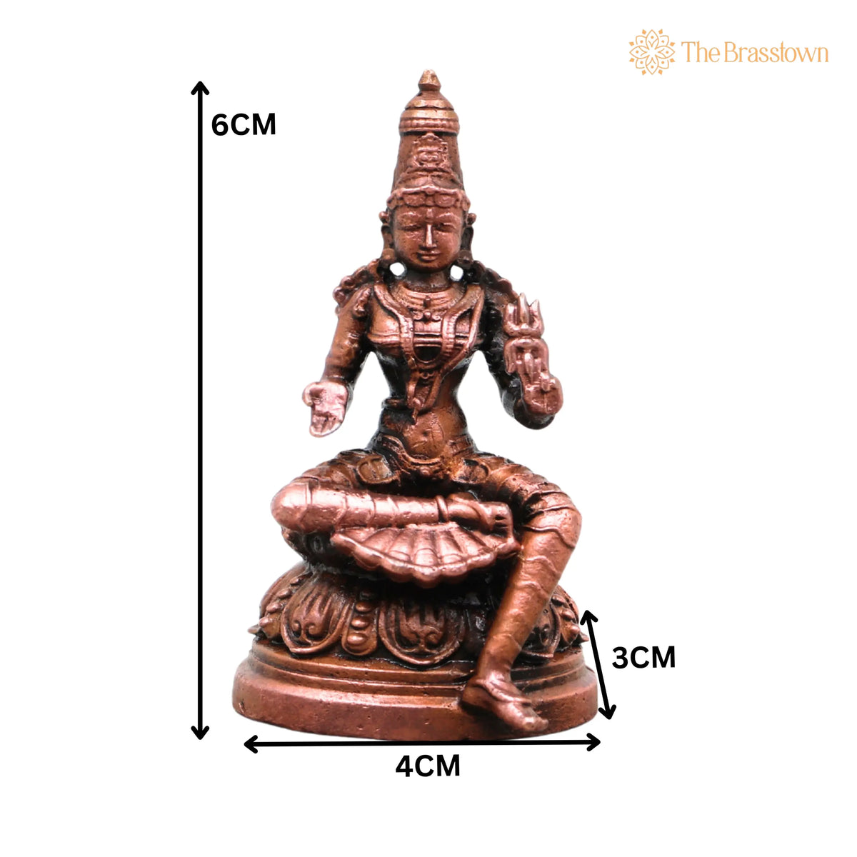 Copper Parvati Gauri Idol – Handcrafted Traditional Murti for Pooja, Home Décor &amp; Gifting 2.5 Inch 5