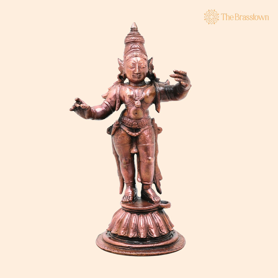 Sri Ram Copper Idol – Handcrafted Shri Rama Murti for Pooja, Home Décor &amp; Gifting, Traditional Ram Statue 5 Inch 1
