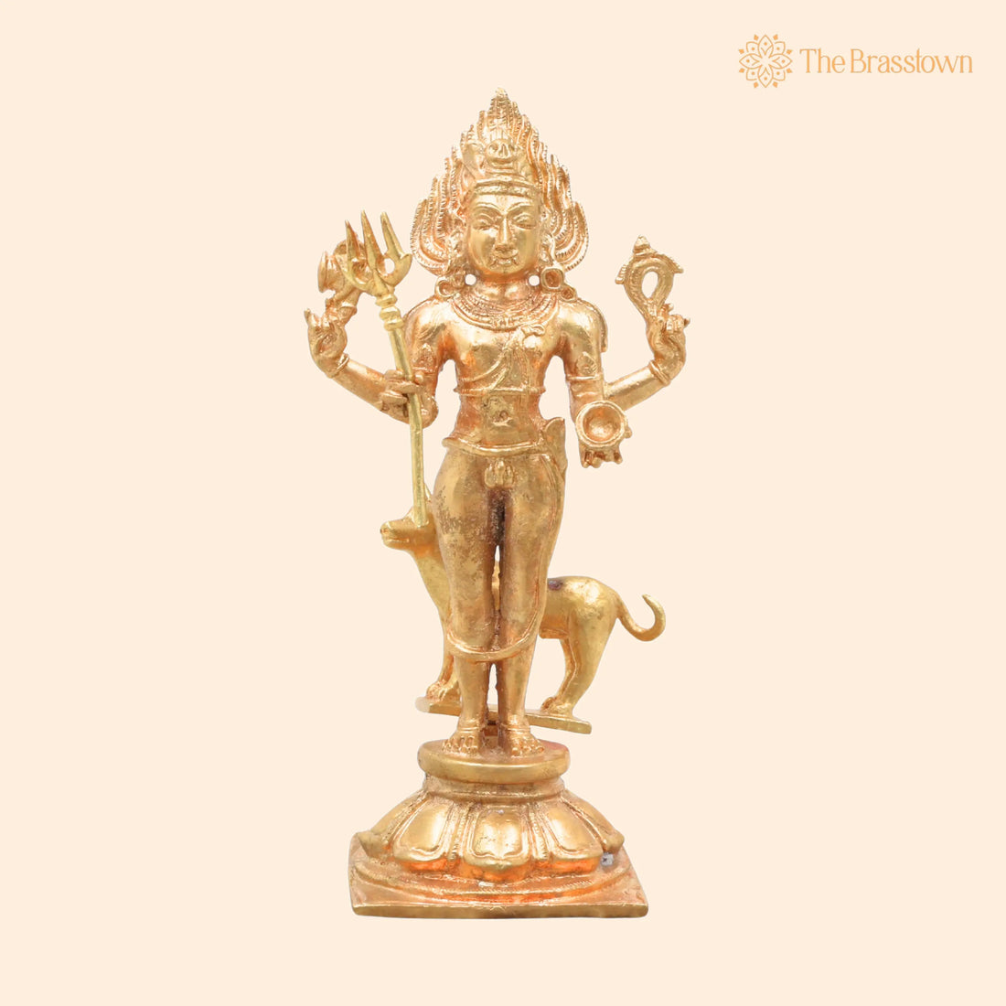 Bronze Kala Bhairava Idol – Handcrafted Kaal Bhairav Murti for Pooja, Home Décor &amp; Gifting 6 Inch 1