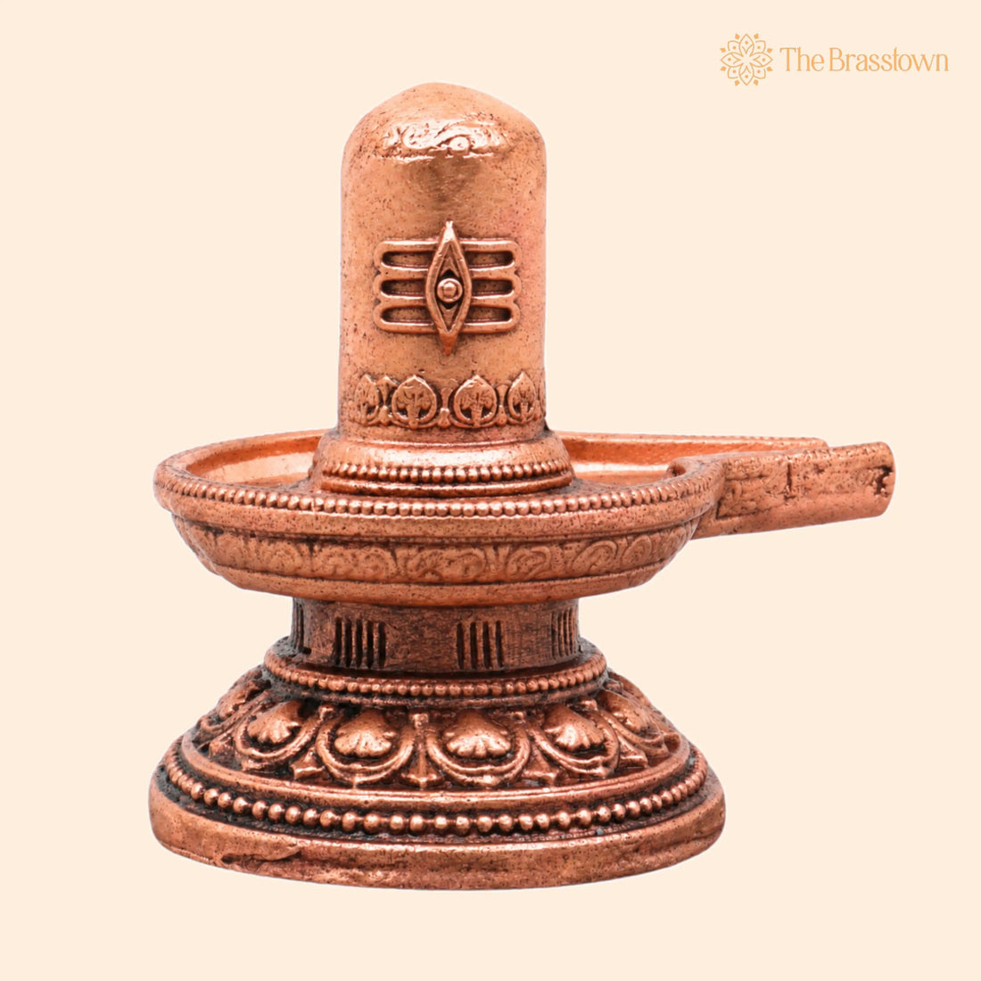 Copper Shivling Idol – Handcrafted Shiva Lingam Murti for Pooja, Home Temple, Spiritual Décor &amp; Gifting, Mahadev Linga 2 Inch 1