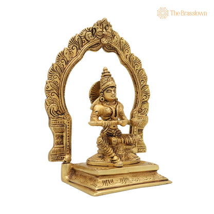Brass Annapurna Devi Idol for Pooja Room – Handcrafted Annapoorna Mata Murti, Annada Annapurneshwari Parvati Sculpture for Home Temple Décor 8 Inch 2
