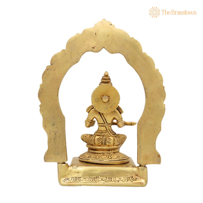 Brass Annapurna Devi Idol for Pooja Room – Handcrafted Annapoorna Mata Murti, Annada Annapurneshwari Parvati Sculpture for Home Temple Décor 8 Inch 4