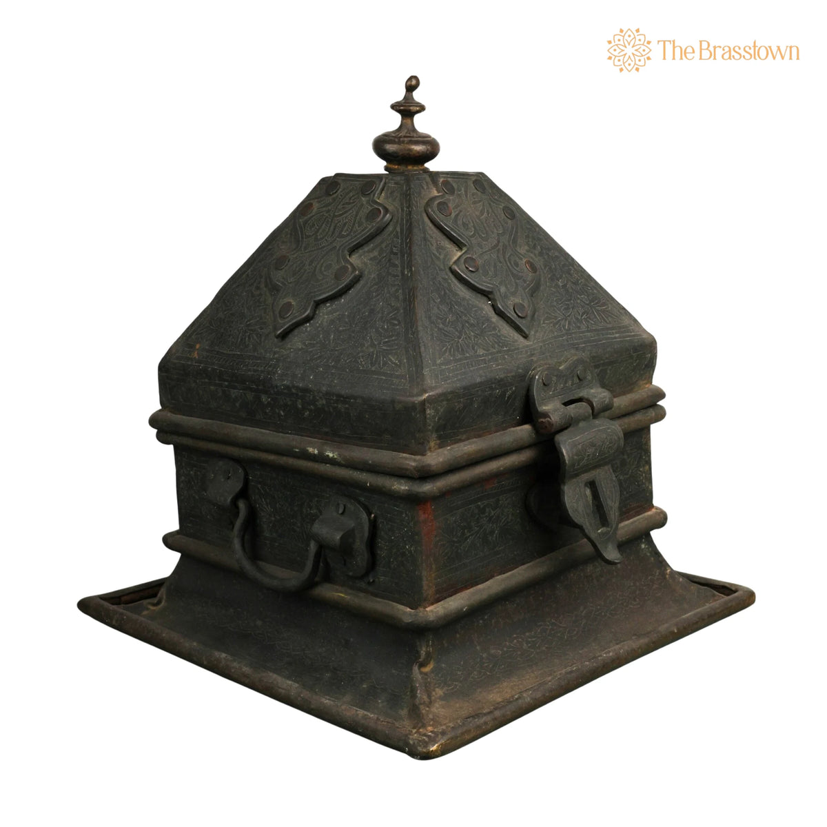 Brass Decorative Antique Boxes – Handcrafted Box, Multipurpose Boxes, Jewellery Boxes, Jewel Box, Antique, Jewelry Box 4 Inch 2