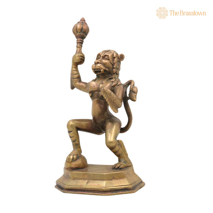 Brass Narasimha Swamy Idol – Handcrafted Yoga-Narasimha Murti, Lord Narasingha Statue for Pooja Room, Home, Temple &amp; Office 11 Inch 3