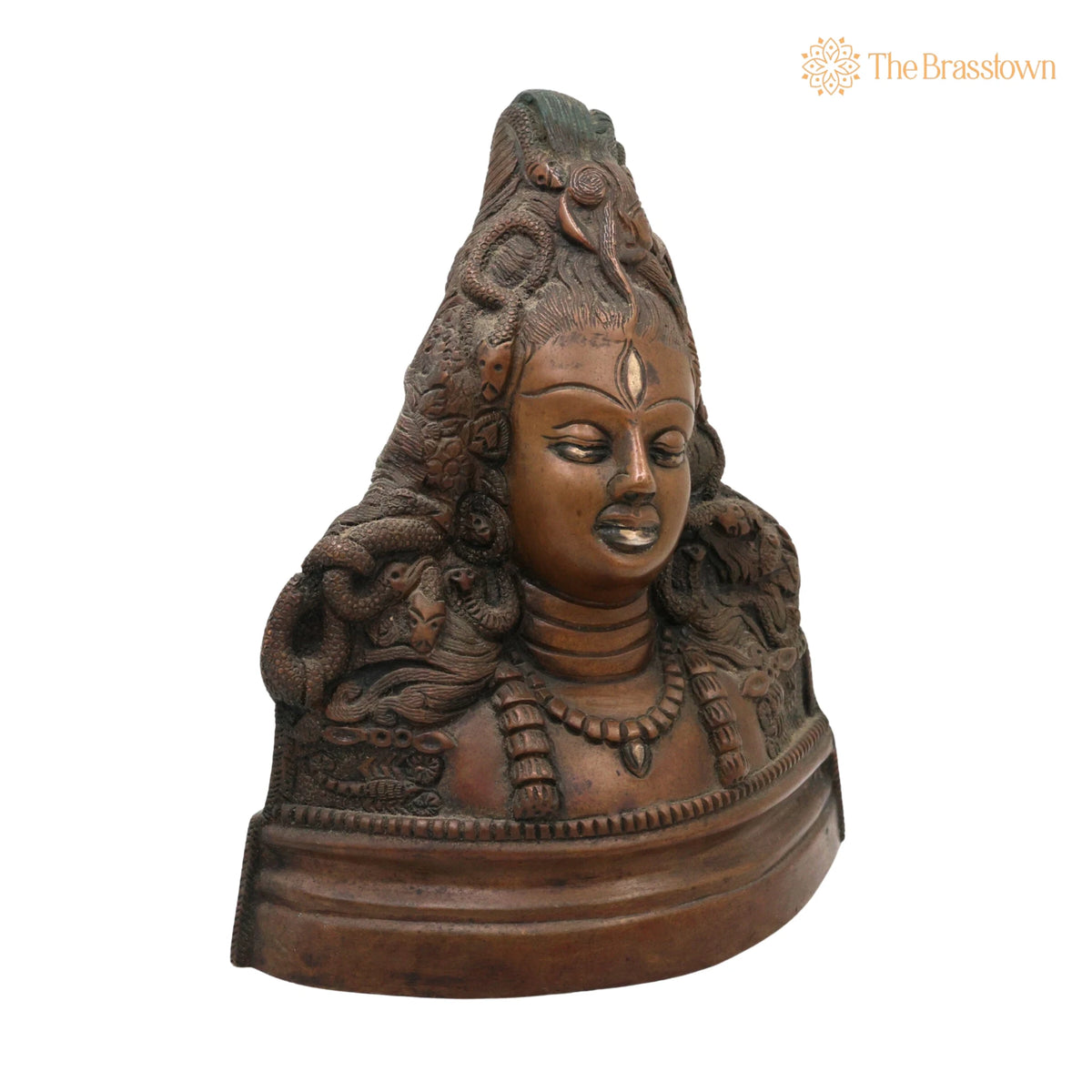 Brass Shiva Statues – Handcrafted Lord Shiv Idol, Shankar Idol, Shiva Brass, Lord Shiva Idols, Shankar Murti For Gift, Shiva Brass Statue 8.5 Inch 2