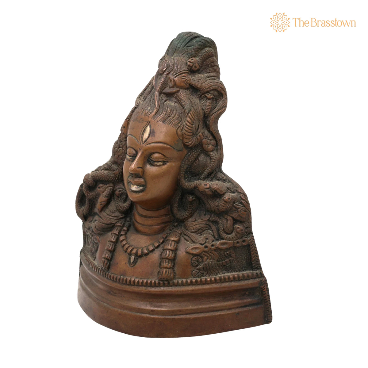 Brass Shiva Statues – Handcrafted Lord Shiv Idol, Shankar Idol, Shiva Brass, Lord Shiva Idols, Shankar Murti For Gift, Shiva Brass Statue 8.5 Inch 3