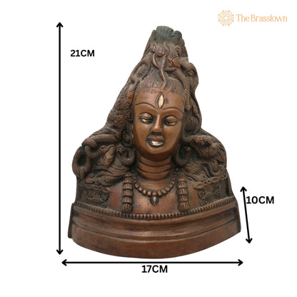 Brass Shiva Statues – Handcrafted Lord Shiv Idol, Shankar Idol, Shiva Brass, Lord Shiva Idols, Shankar Murti For Gift, Shiva Brass Statue 8.5 Inch 5