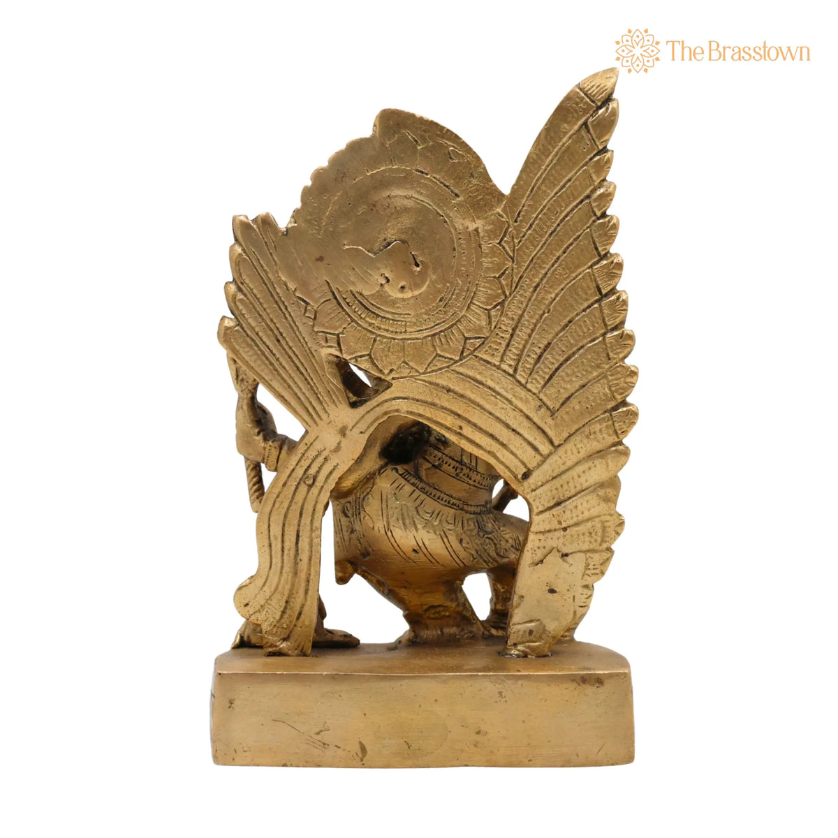 Handcrafted Brass Ganpati Idol – Vinayaka Ganesha Murti for Home Temple Pooja Décor, Peetal Ekadanta Statue 7 Inch 4