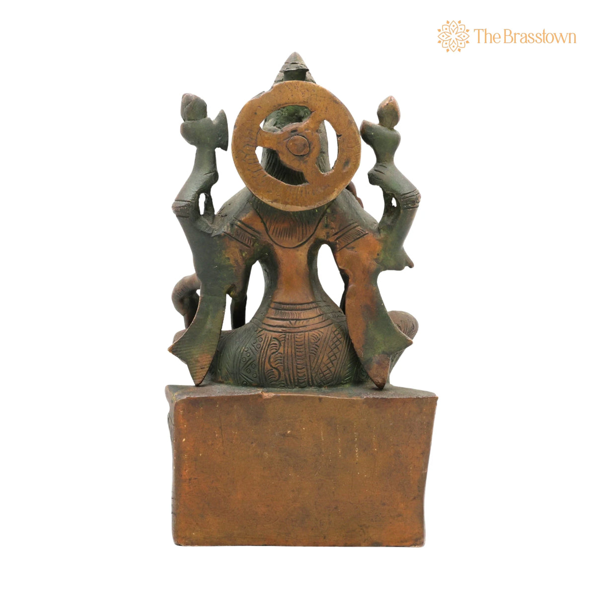 Handcrafted Brass Maha Lakshmi Idol for Pooja – Mahalakshmi, Laxmi Devi, Shri, Kamala for Puja, Home Mandir &amp; Décor 7.5 Inch 4