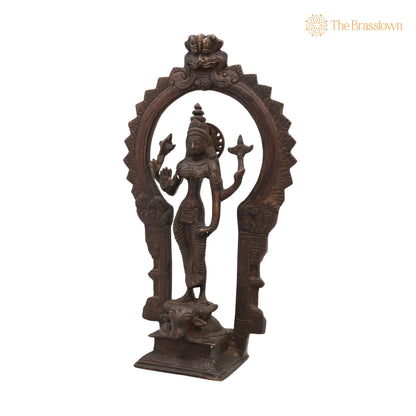 Brass Durga Devi Idol – Handcrafted Simhavahini Mahishasura Mardini Maa Shakti Murti for Pooja Room, Navratri, Home Temple &amp; Décor 12 Inch 3