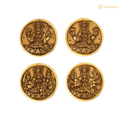 Brass Ashta Lakshmi Coins – Divine Grace in Every Coin