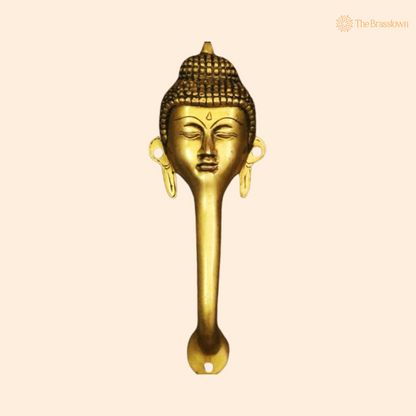 Brass Buddha Door Handle – A Serenity-Inspired Statement for Your Home 9.5 Inch