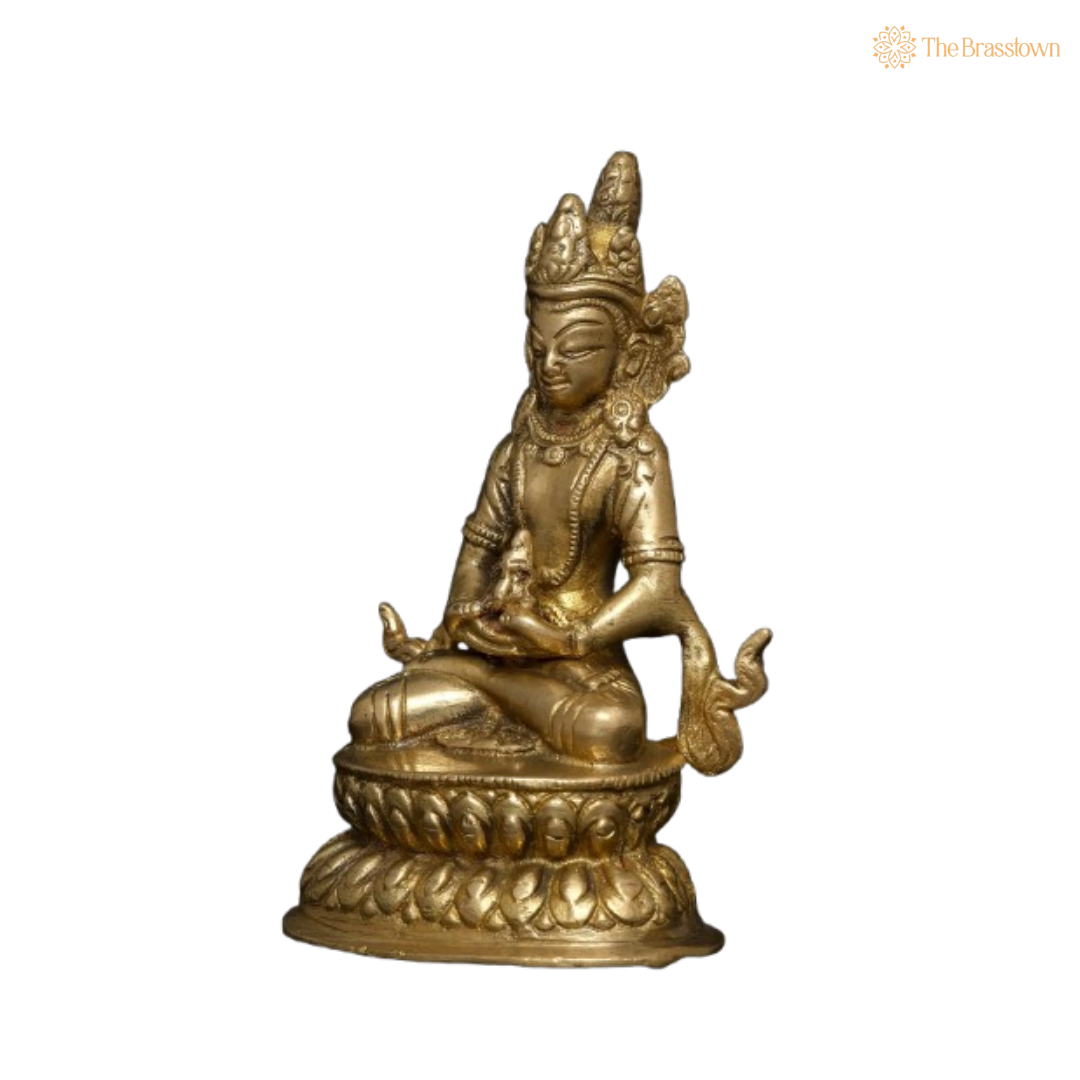 Brass Buddha Statue – Symbol of Inner Peace and Wisdom 4 Inch