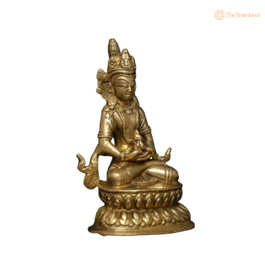 Brass Buddha Statue – Symbol of Inner Peace and Wisdom 4 Inch