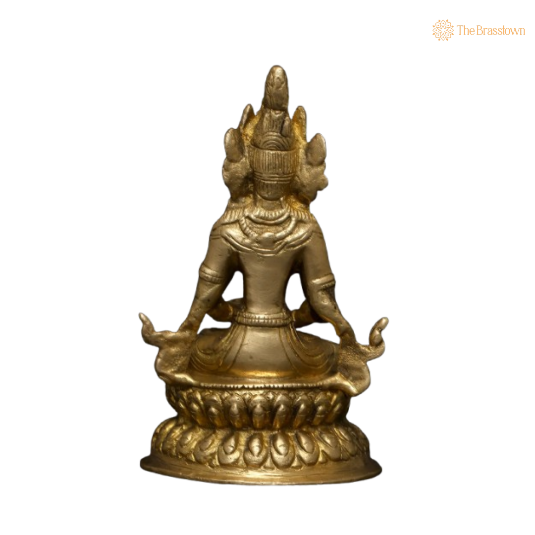 Brass Buddha Statue – Symbol of Inner Peace and Wisdom 4 Inch