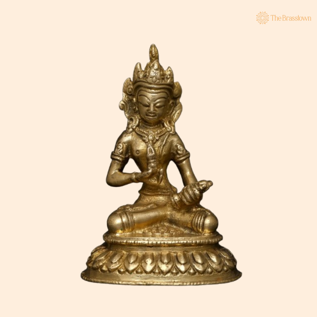Brass Buddha Statue – The Symbol of Tranquility and Inner Peace 4 Inch