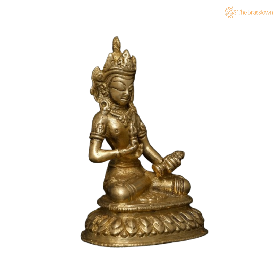 Brass Buddha Statue – The Symbol of Tranquility and Inner Peace 4 Inch
