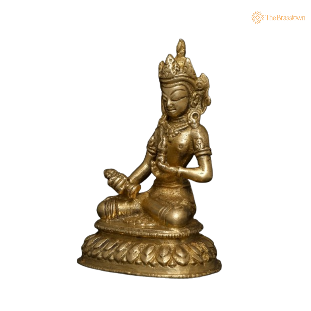 Brass Buddha Statue – The Symbol of Tranquility and Inner Peace 4 Inch
