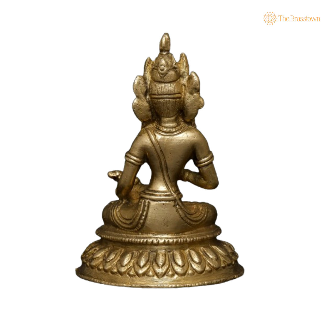 Brass Buddha Statue – The Symbol of Tranquility and Inner Peace 4 Inch