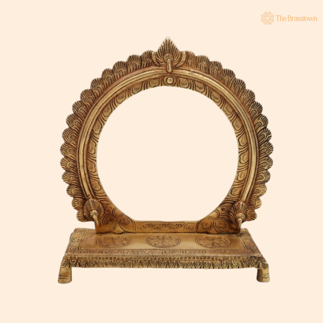 Brass Circular Arch Frame – An Iconic Symbol of Traditional Artistry 10 Inch