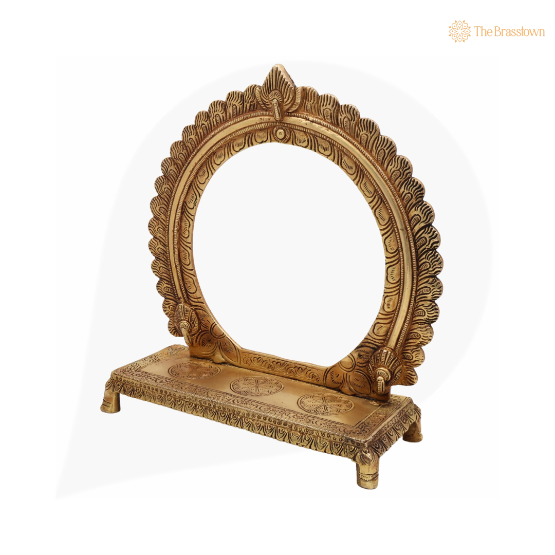 Brass Circular Arch Frame – An Iconic Symbol of Traditional Artistry 10 Inch