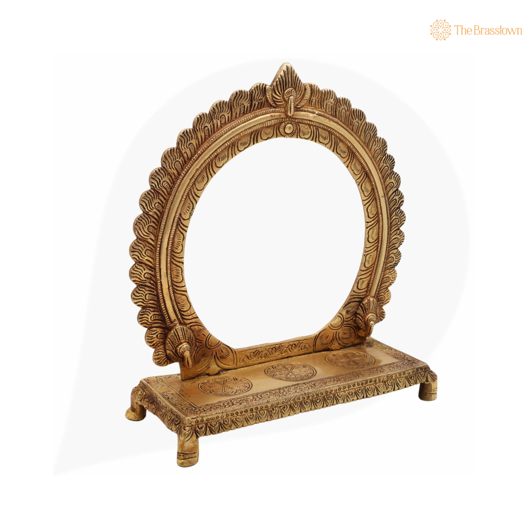 Brass Circular Arch Frame – An Iconic Symbol of Traditional Artistry 10 Inch