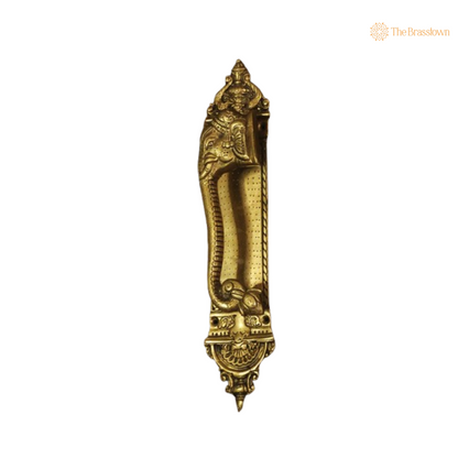 Brass Elephant Design Door Handle Pair – A Majestic Addition to Your Home 12.5 Inch