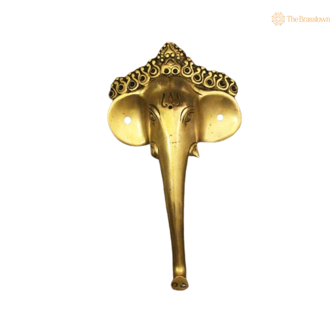 Brass Elephant Door Handle – A Majestic Addition to Your Home 9.5 Inch