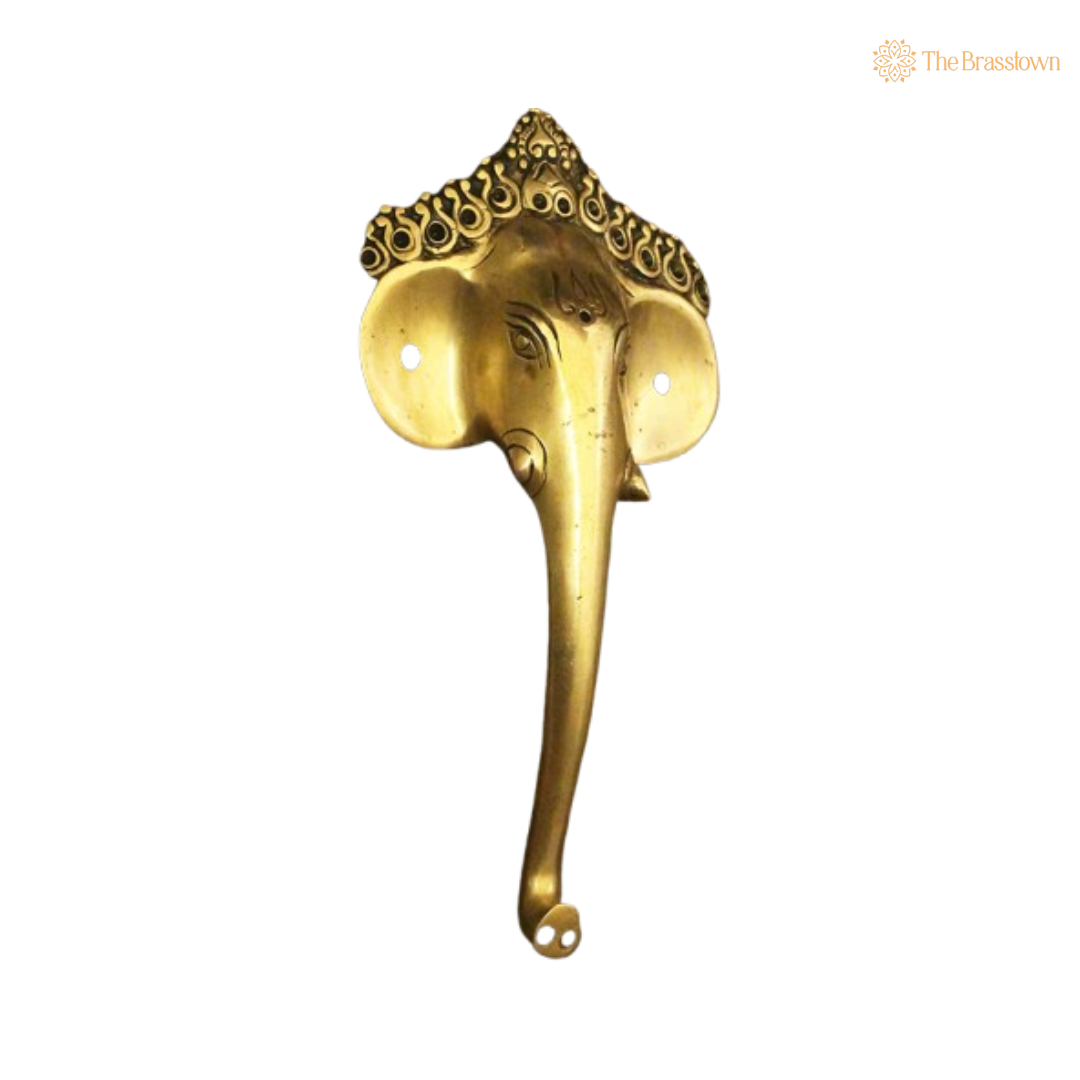 Brass Elephant Door Handle – A Majestic Addition to Your Home 9.5 Inch