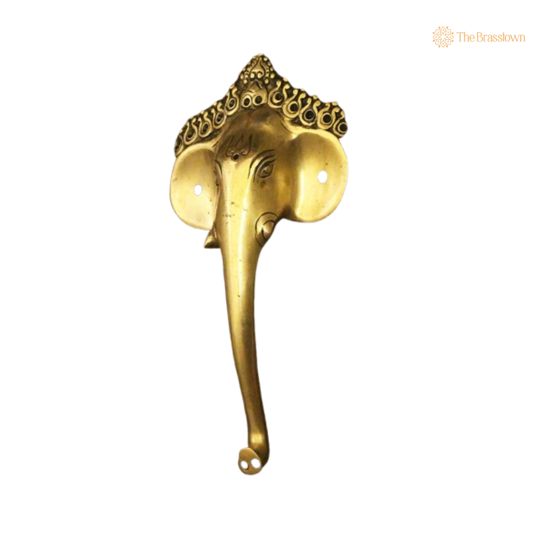 Brass Elephant Door Handle – A Majestic Addition to Your Home 9.5 Inch