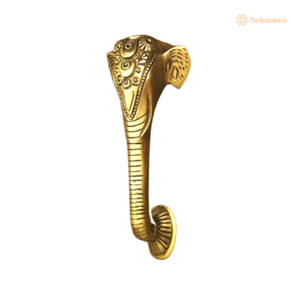 Brass Elephant Door Handle – Majestic Elegance for Your Home 10 Inch