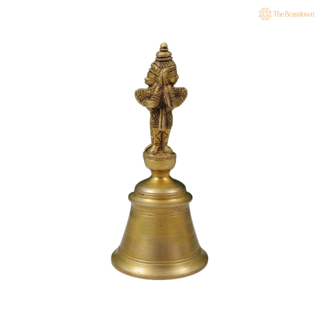 Brass Hanuman Bell 6 Inch