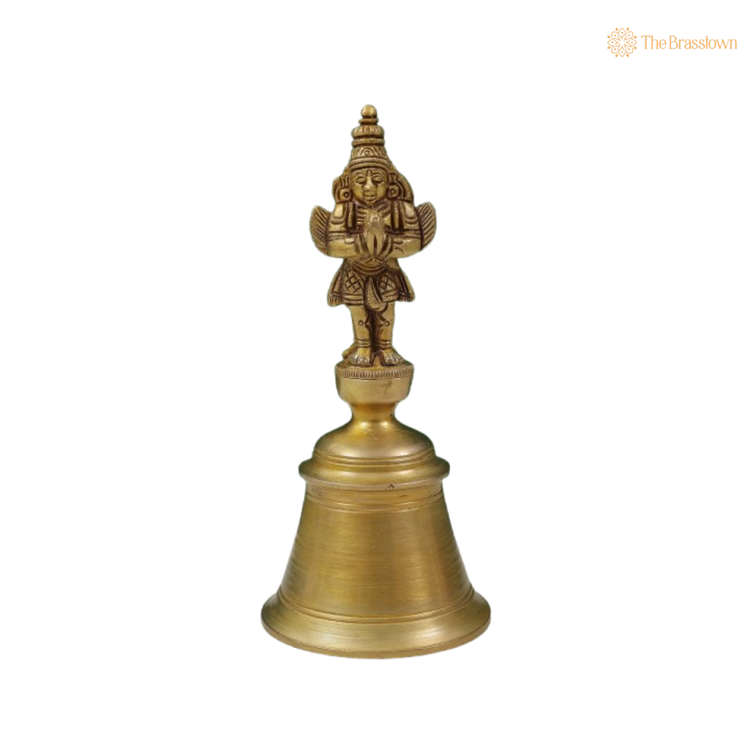 Brass Hanuman Bell 6 Inch