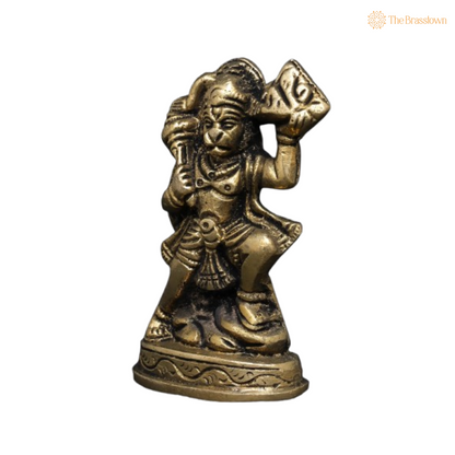 Brass Hanuman Idol – Symbol of Strength and Devotion 3.5 Inch