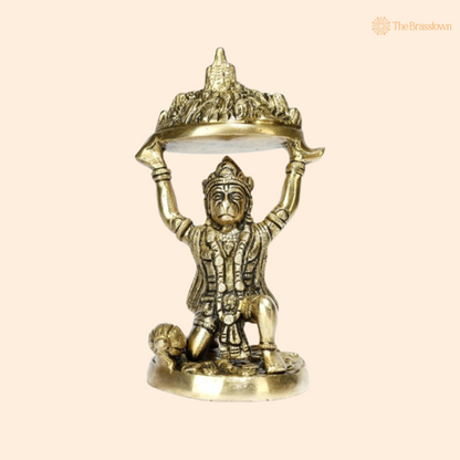 Brass Hanuman Idol – The Mighty Protector 6 Inch