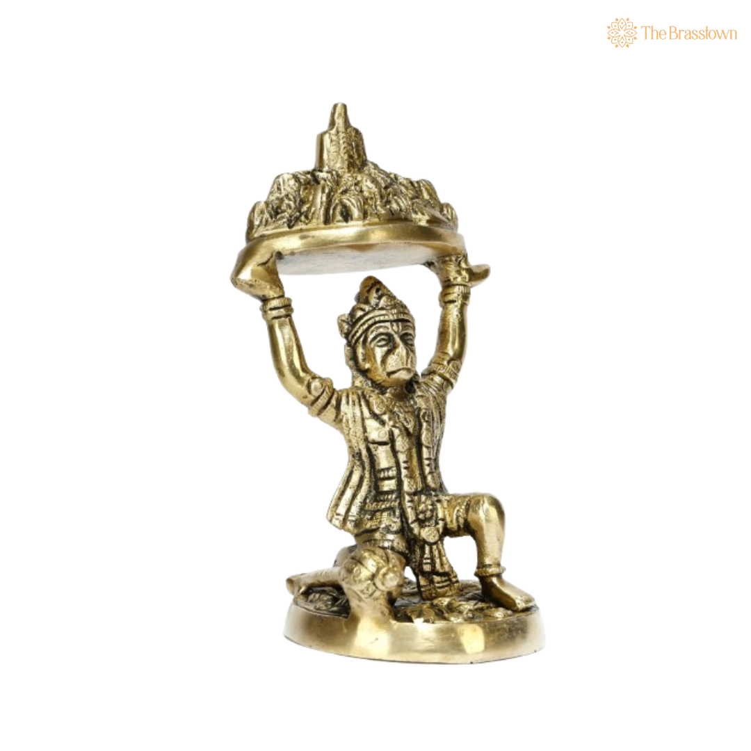Brass Hanuman Idol – The Mighty Protector 6 Inch