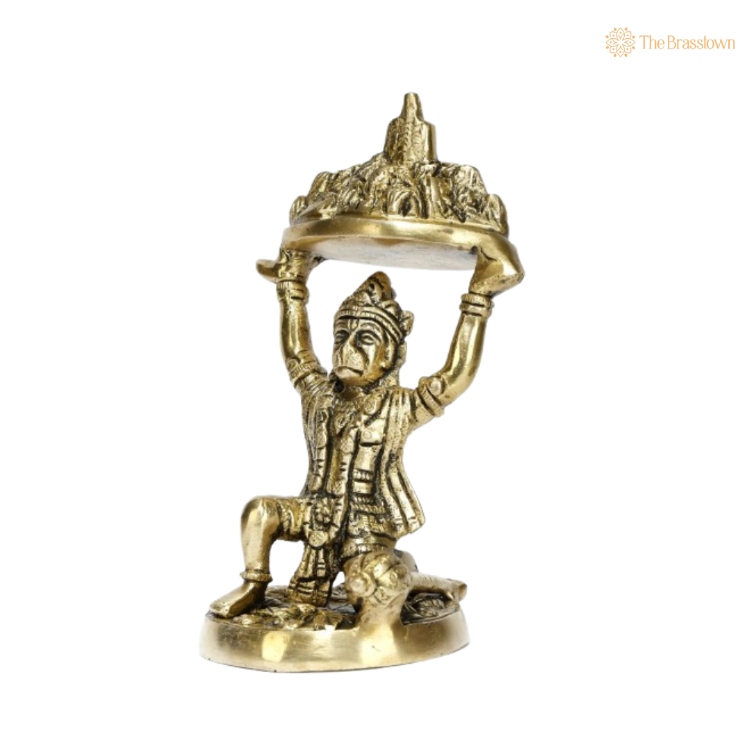Brass Hanuman Idol – The Mighty Protector 6 Inch