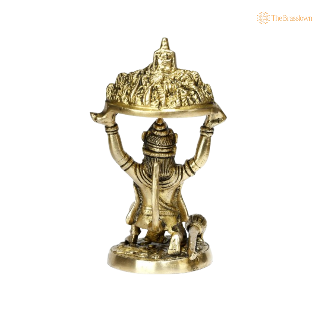 Brass Hanuman Idol – The Mighty Protector 6 Inch