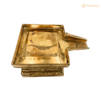 Brass Havan Kund – A Traditional Vessel for Sacred Rituals 6 Inch