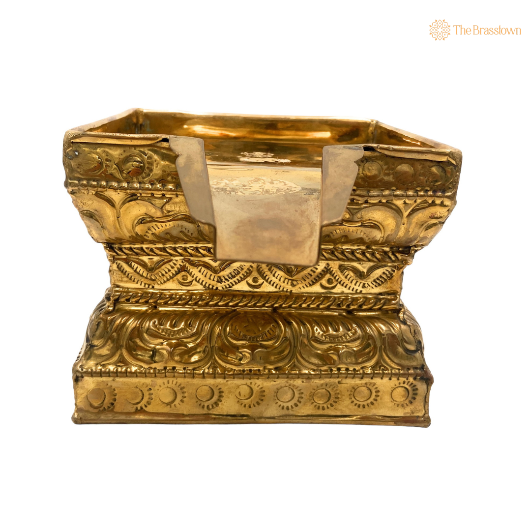 Brass Havan Kund – A Traditional Vessel for Sacred Rituals 6 Inch