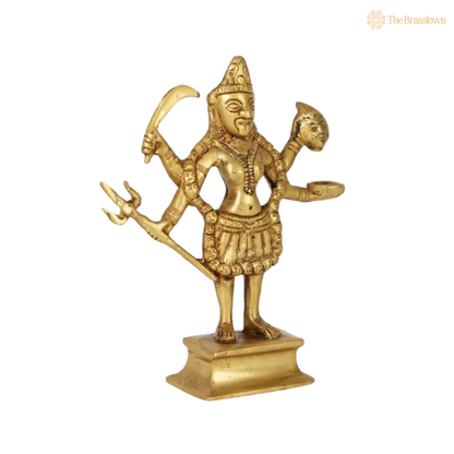 Brass Kali Maa Idol 6 Inch