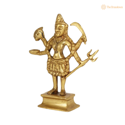 Brass Kali Maa Idol 6 Inch