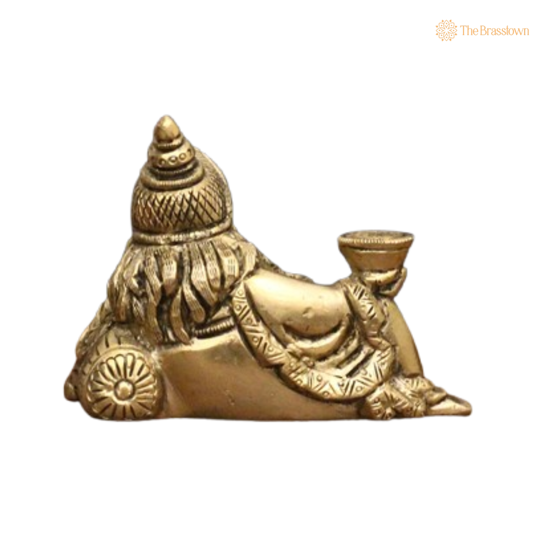 Brass Kubera Idol – Symbol of Wealth & Prosperity 3 Inch