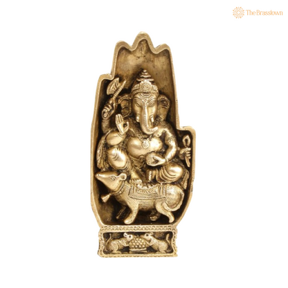 Brass Lakshmi Ganesha Handcrafted Pair 7 Inch