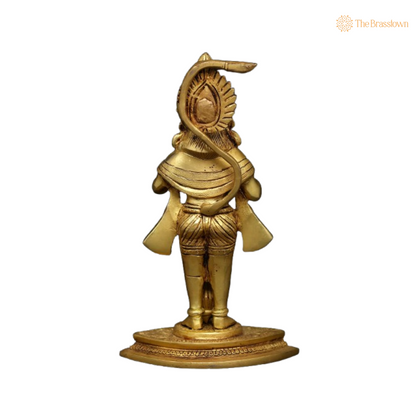 Brass Lord Hanuman Idol 9 Inch