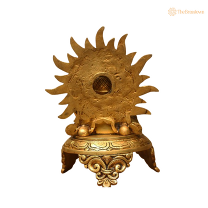 Brass Lord Hanuman Idol – Symbol of Strength 9.5 Inch
