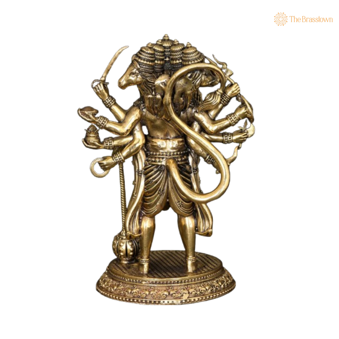 Brass Lord Hanuman Idol – The Mighty Protector 6 Inch