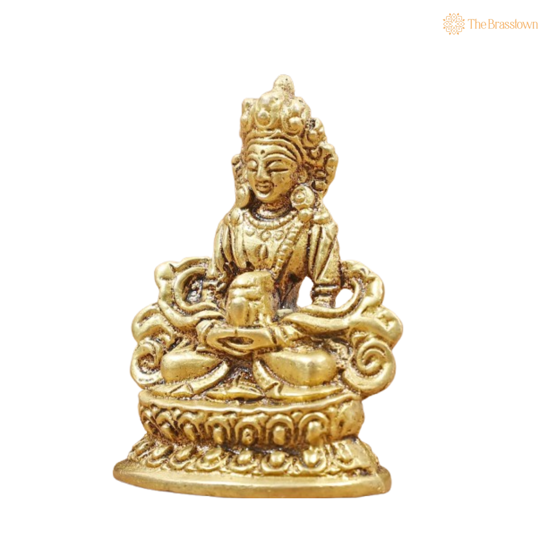 Brass Lord Kuber Idol – The Divine Provider of Wealth and Abundance 2 Inch