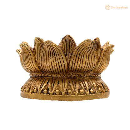 Brass Lotus Base – A Symbol of Purity and Serenity 3 Inch